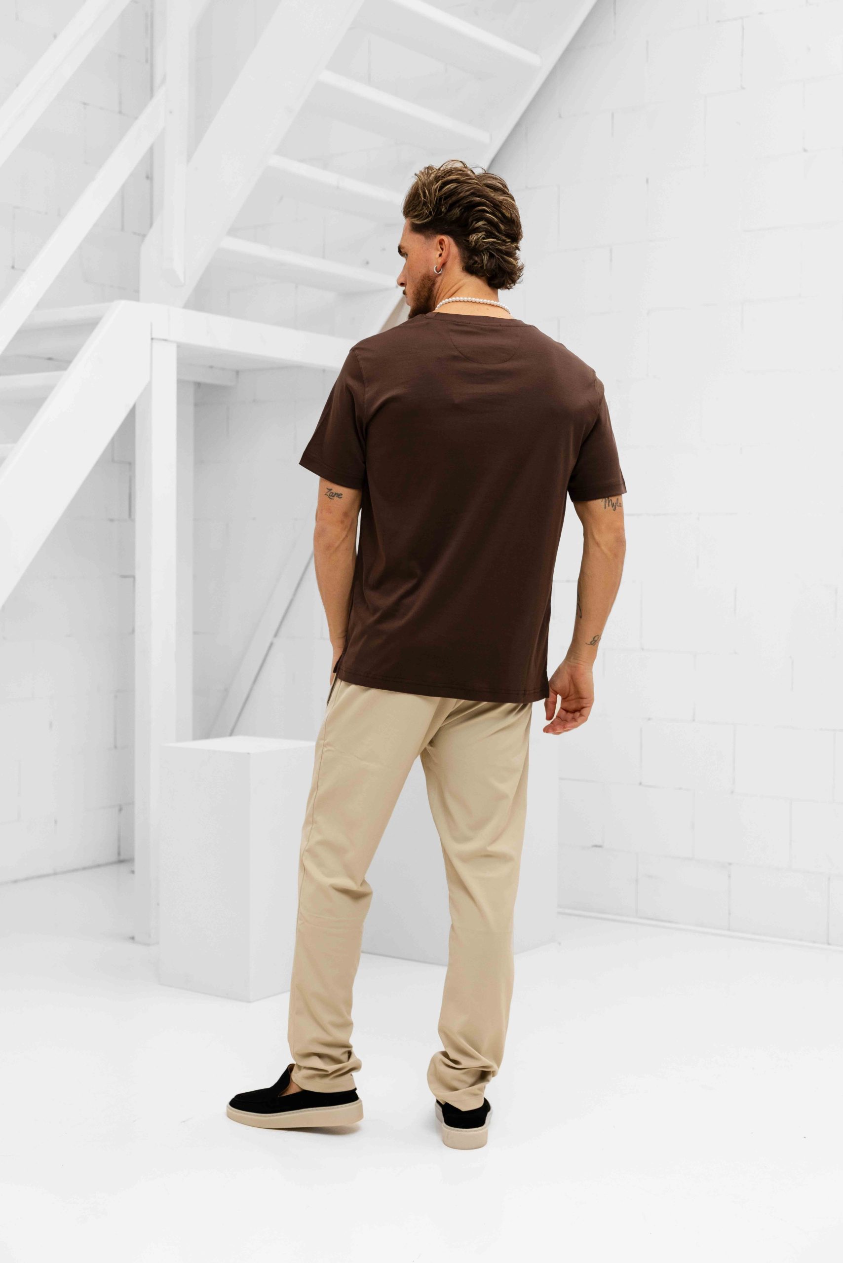 Cou7ure Essentials Reflection T-Shirt Heren Bruin