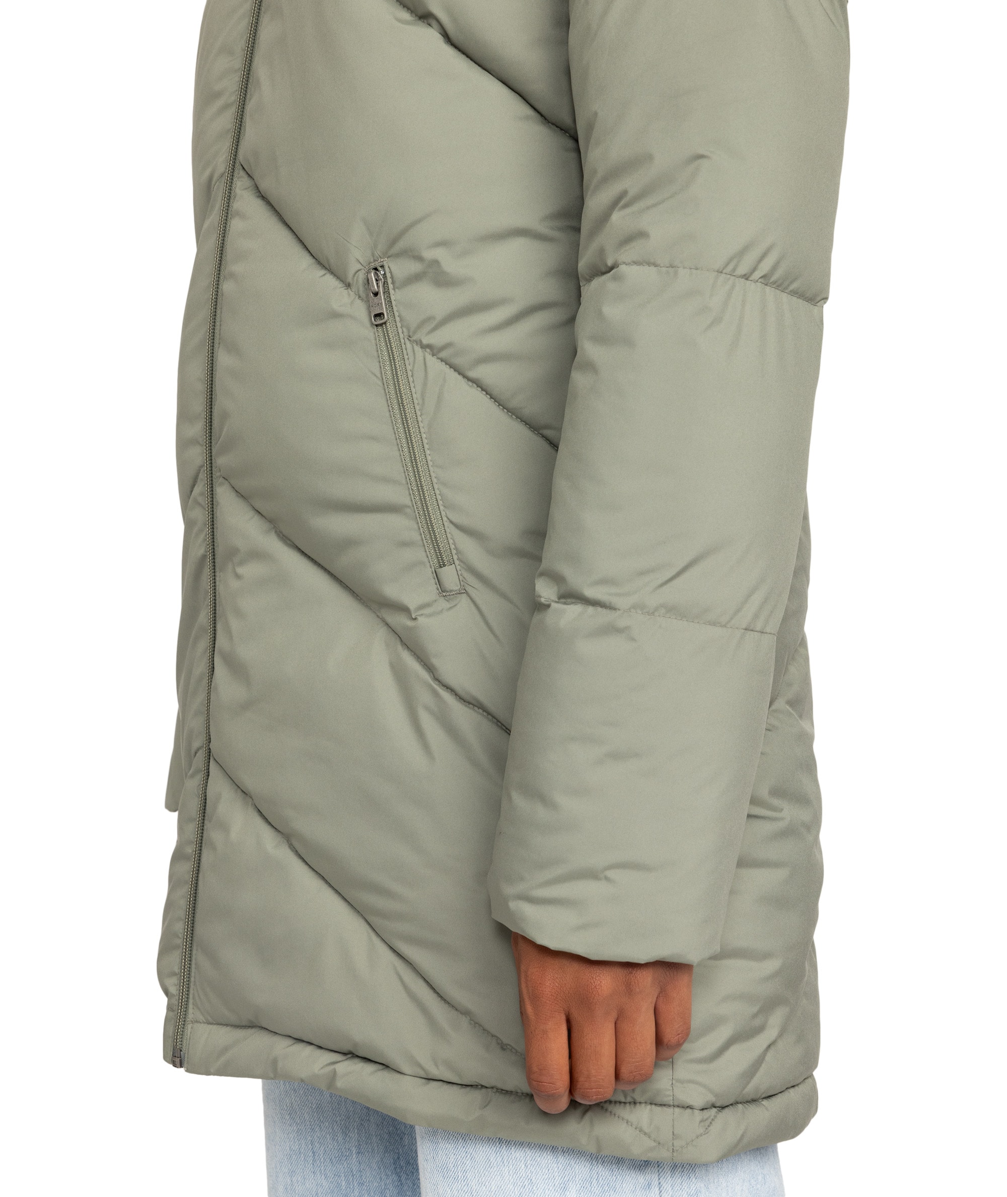 Roxy Steppjacke »BETTER WEATHER« mit Kapuze extra Länge