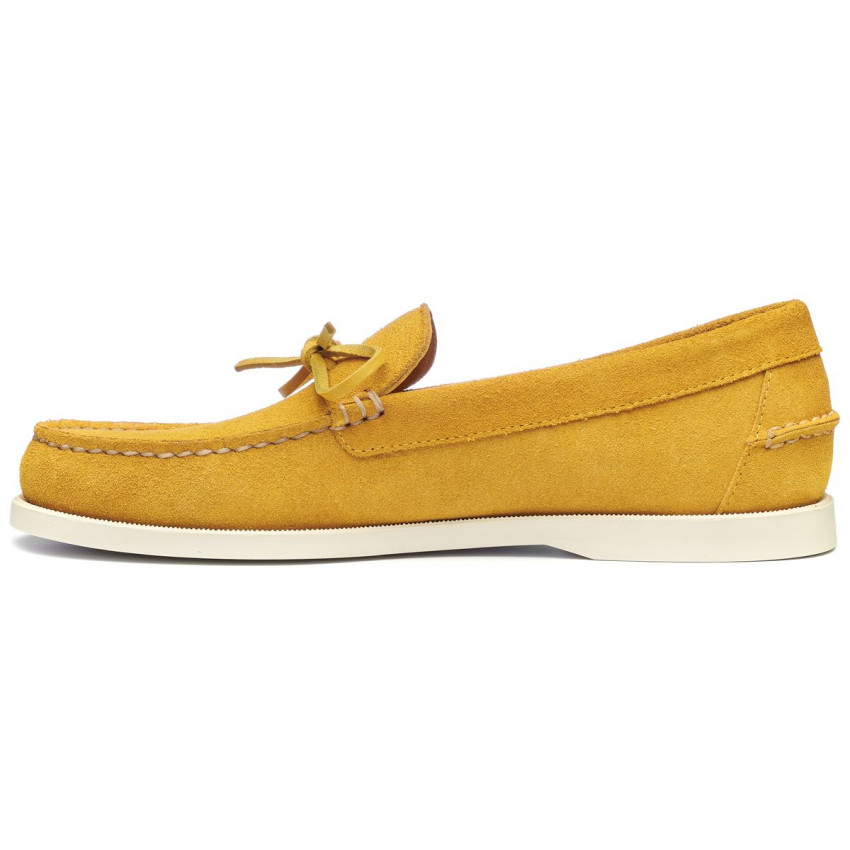 DOCKSIDES SCHOODIC BEAT OUT Yellow Mustard-Mocassins pour homme en cuir suede