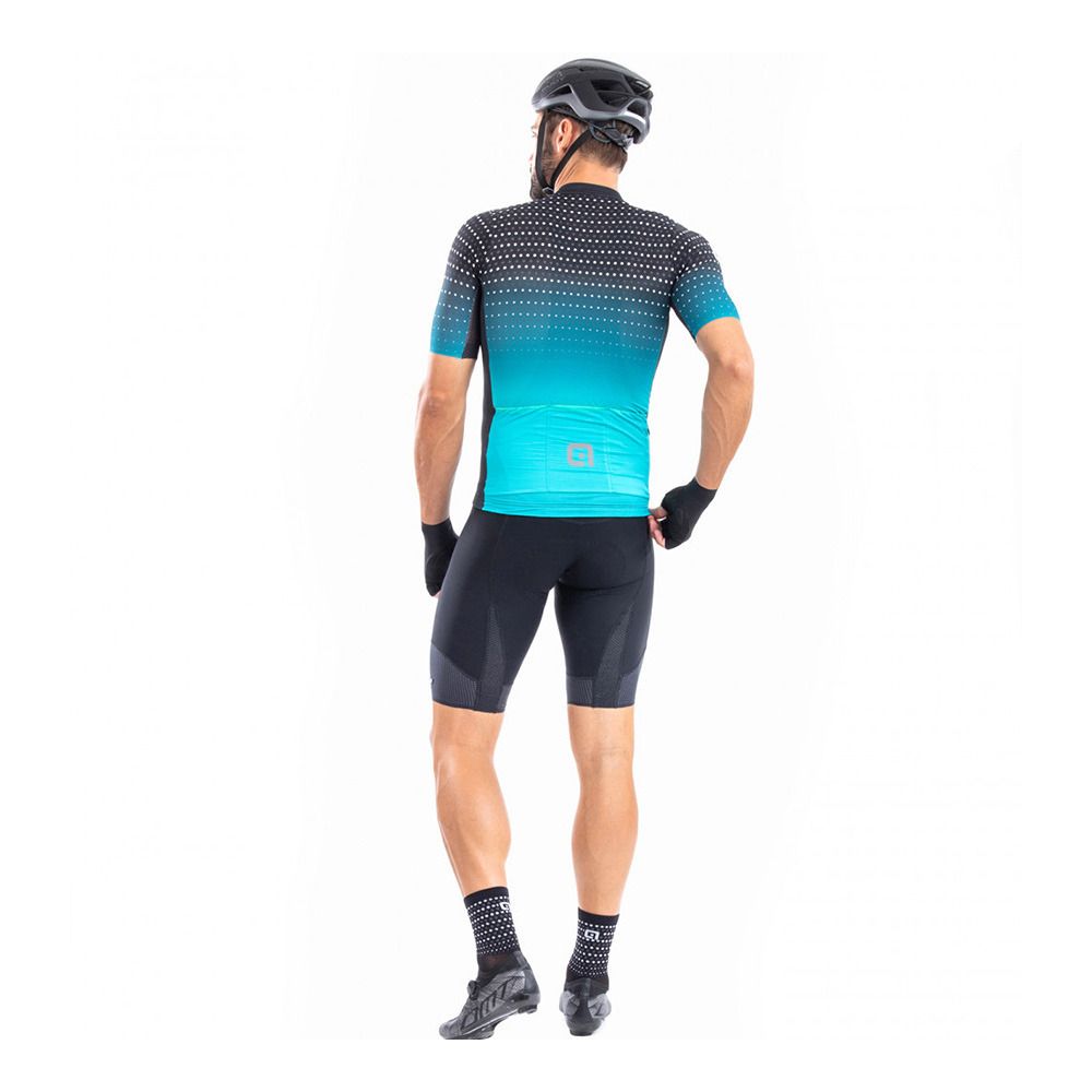 Ale BULLET - Maillot Homme black/aqua