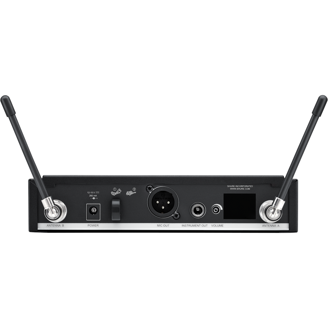 Shure BLX4RE-H8E draadloze ontvanger met rackmount (518 - 542 MHz)