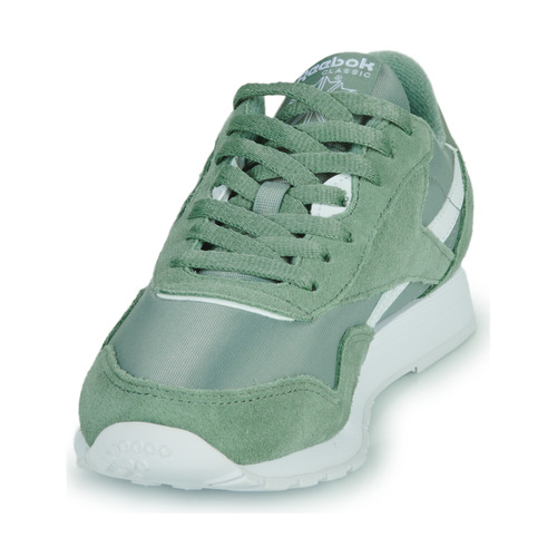 Reebok Classic - CLASSIC LEATHER NYLON - Vert / Blanc