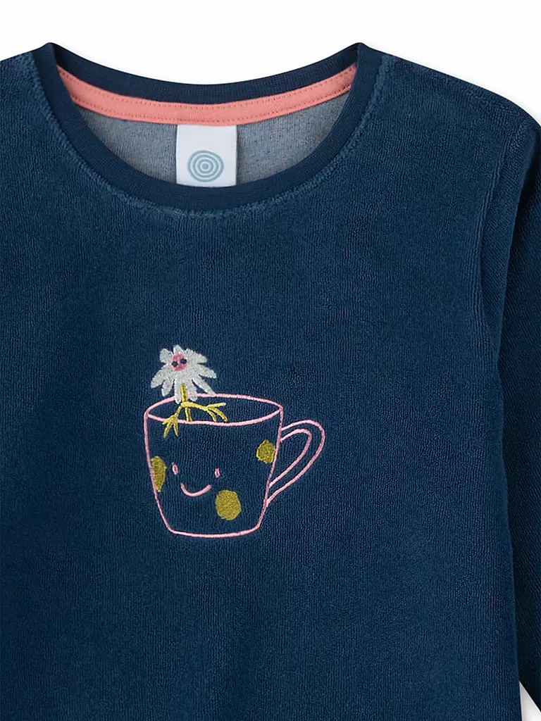 SANETTA Mädchen Pyjama dunkelblau