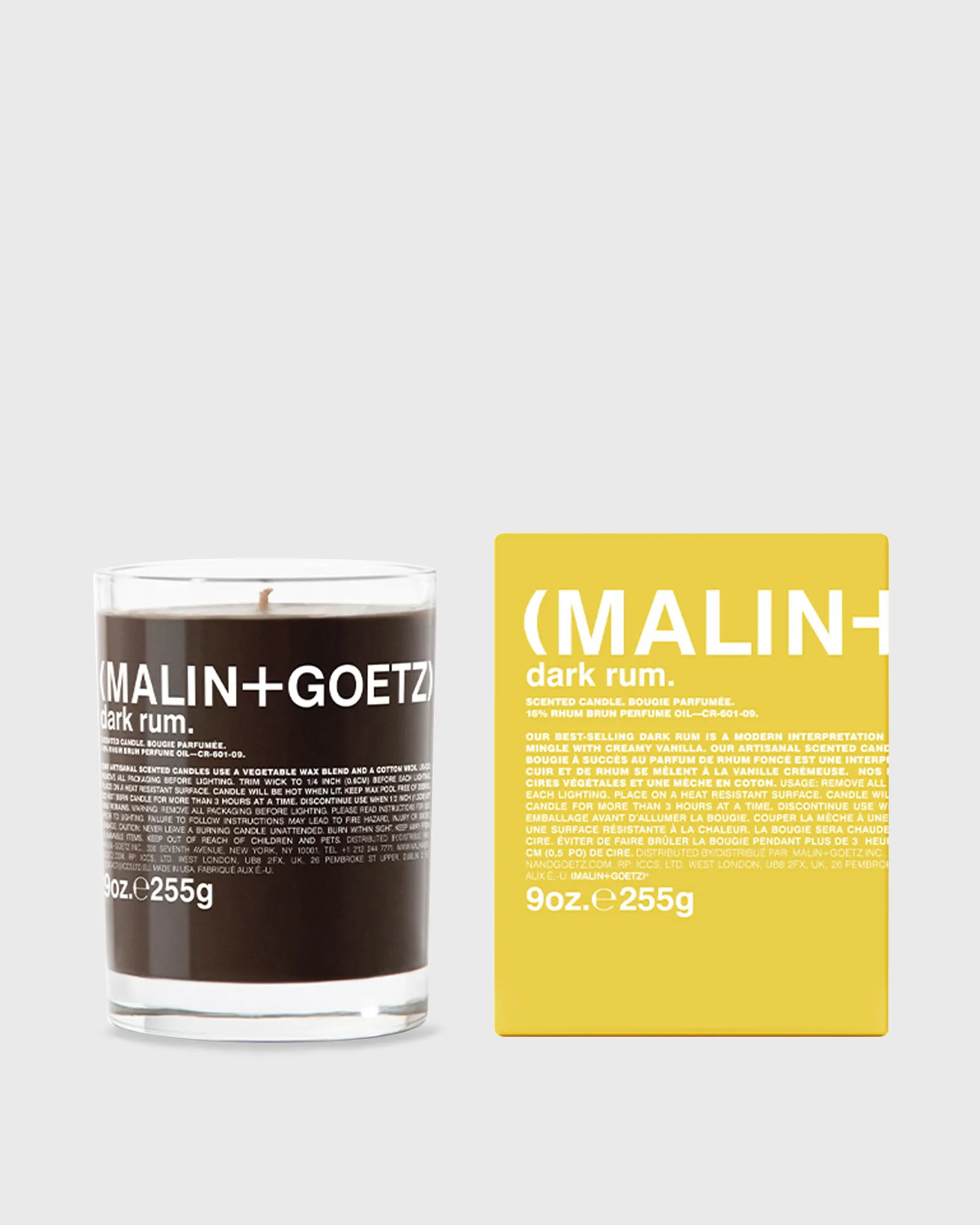 Malin + Goetz Dark Rum Candle - 255 gr