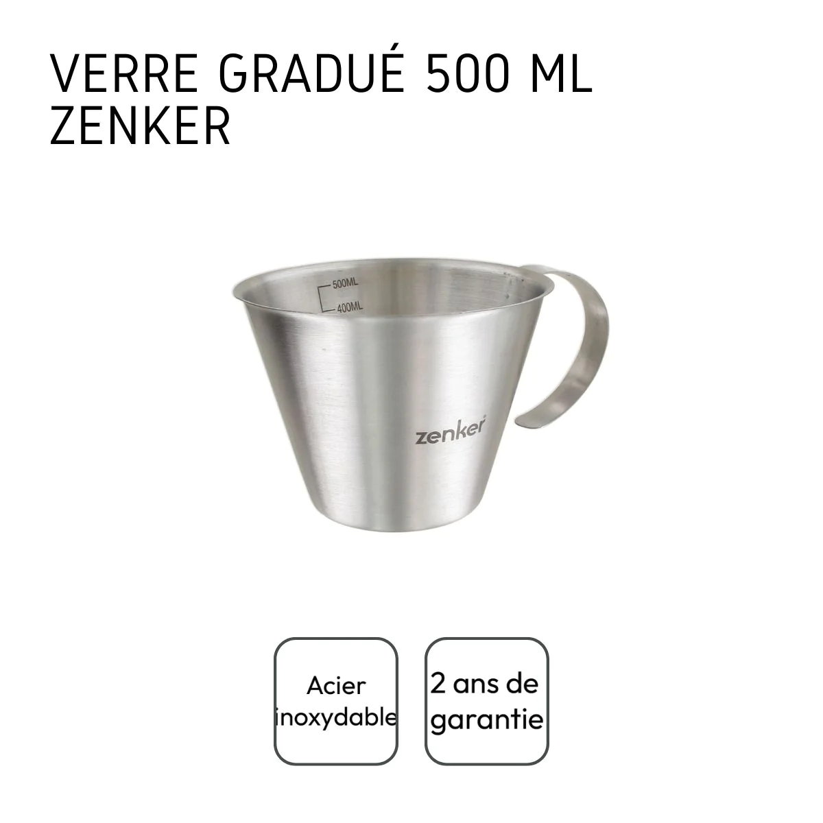 Verre doseur 500 ml Smart Pastry Zenker
