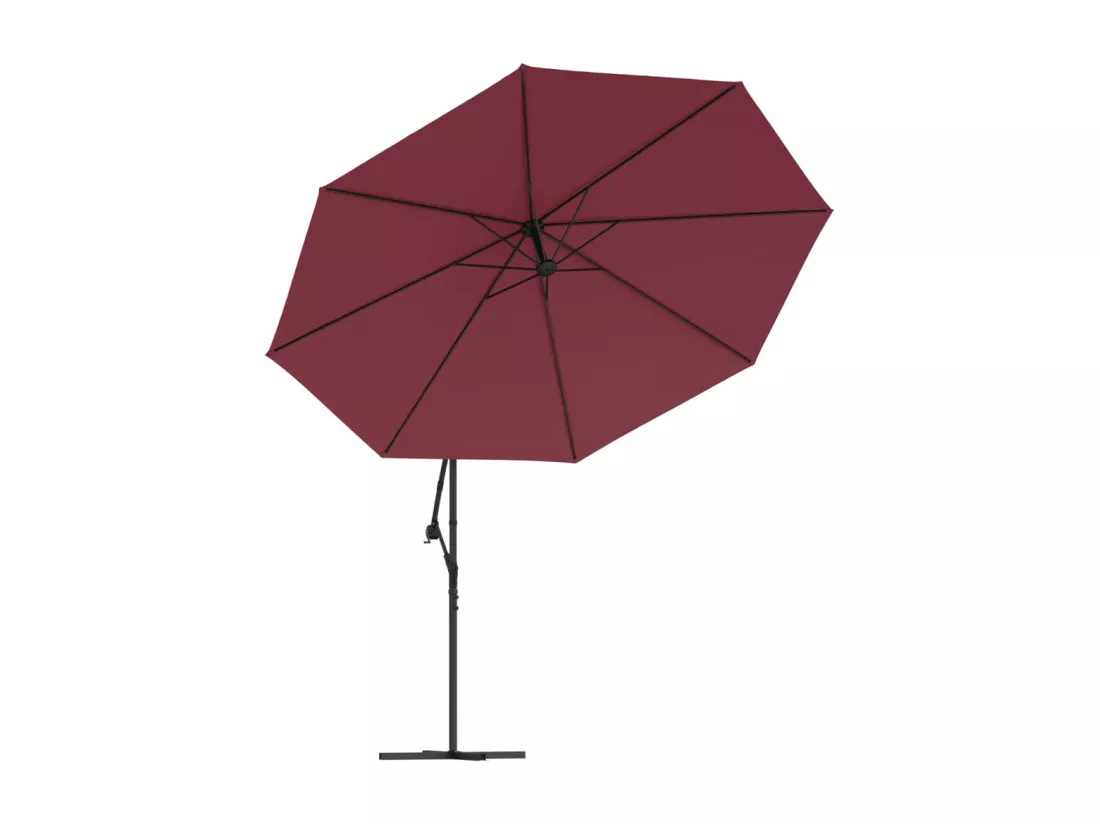 Parasol meuble de jardin aluminium bordeaux 02_0008617