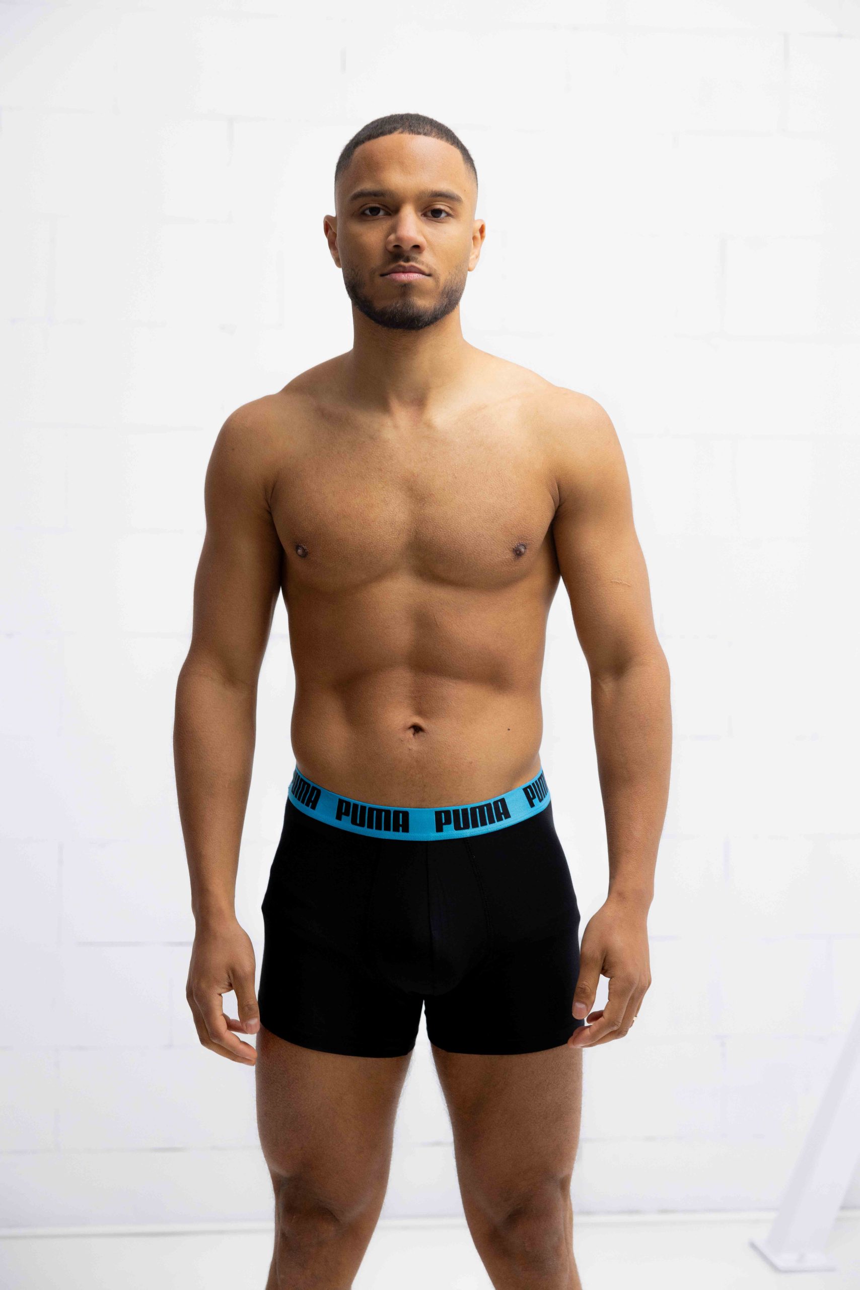 Puma Everyday Basic Boxershort Heren 6-Pack Zwart/Oranje/Blauw