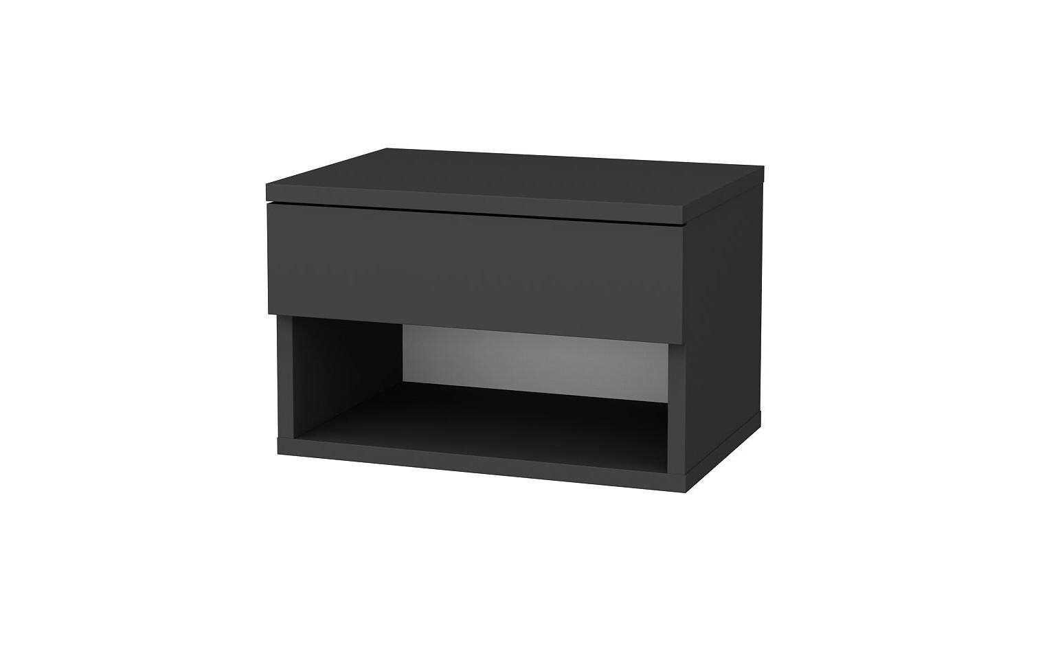 Nachttisch Jamot 44.6 x 29 x 31.9 cm, AnthrazitNachtschrank