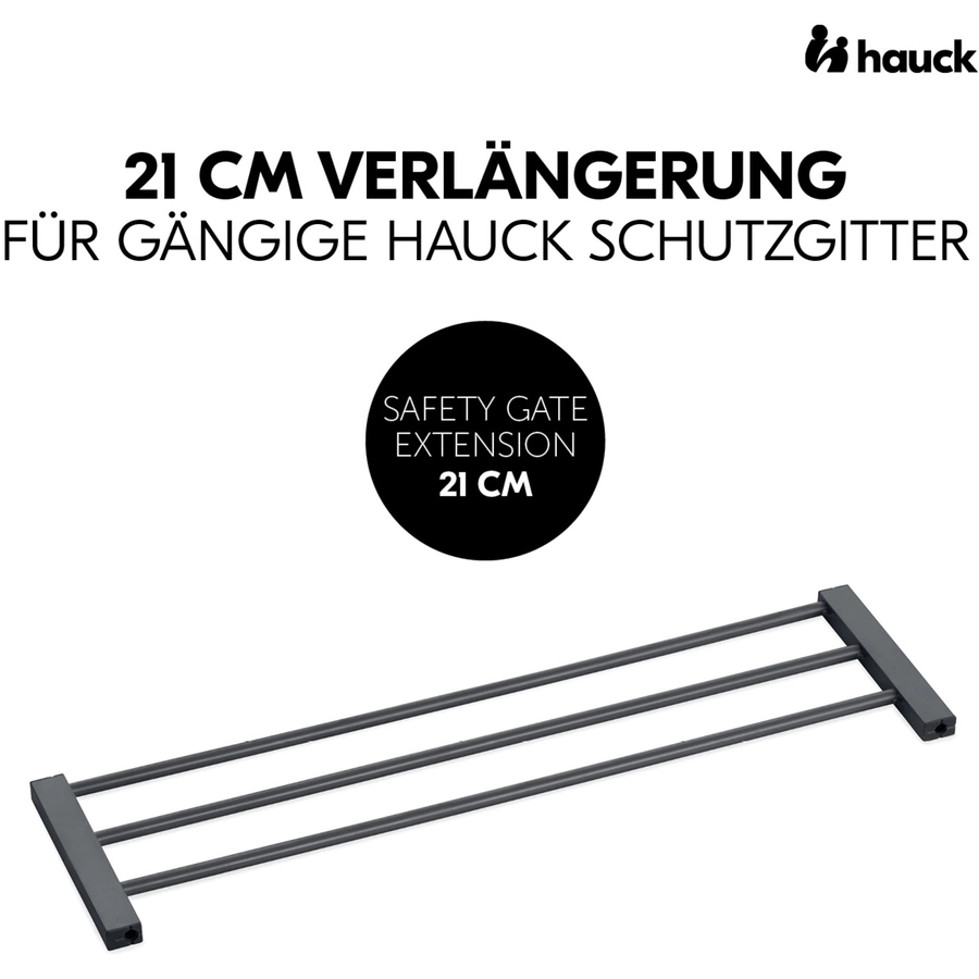 hauck Verlängerung für Türschutzgitter Safety Gate 21 cm Dark Grey