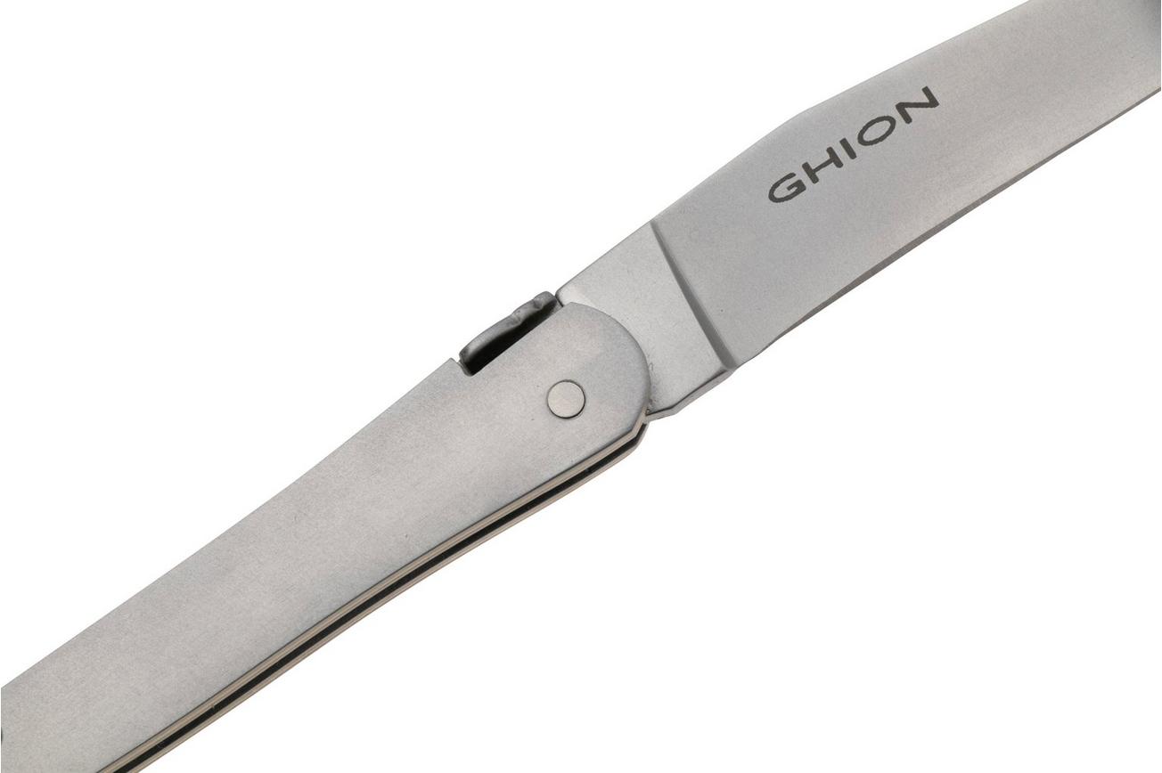 Forge de Laguiole 109SAT Ghion Stainless Steel Handle, Brass Liners, herenmes