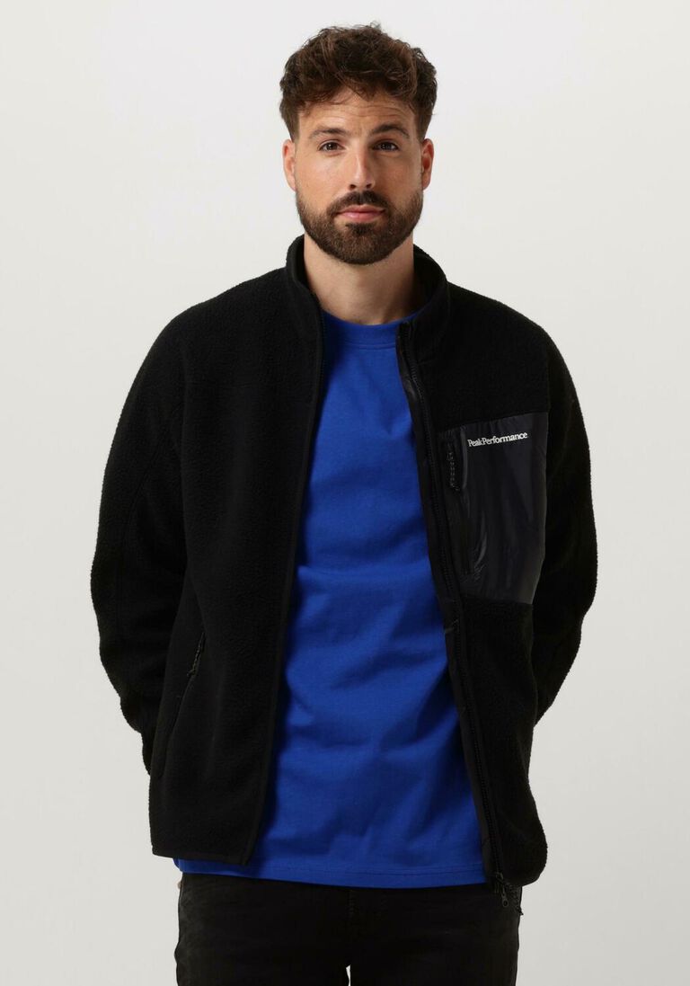 PEAK PERFORMANCE zwarte peak performance vest m pile zip jacket