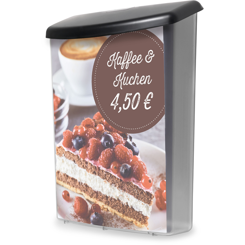 Deflecto Prospektbox für den Aussenbereich, A4, hoch