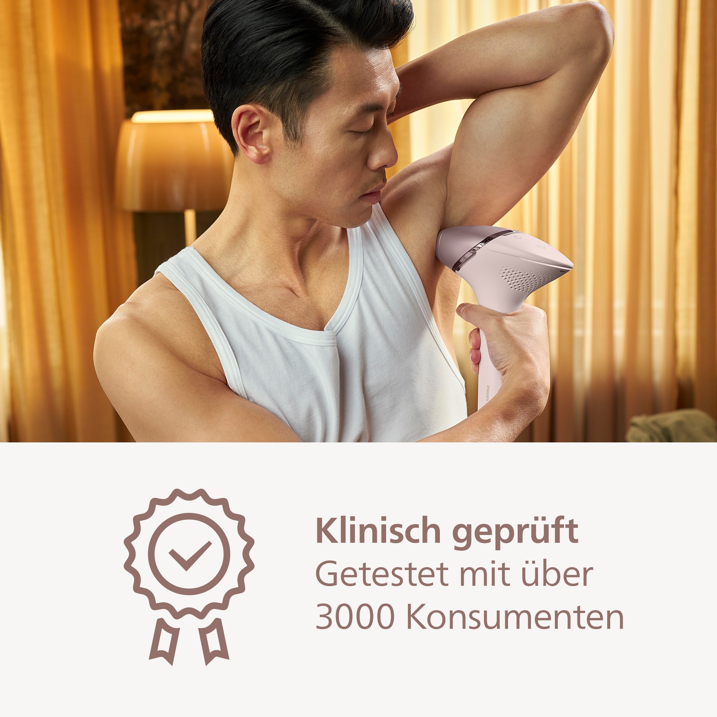 Philips IPL-Haarentferner »Lumea Series 9900« 450.000 Lichtimpulse 4 Aufsätze (Achseln, Bikinizone, Körper, Gesicht), 3 SkinAI Funktionen