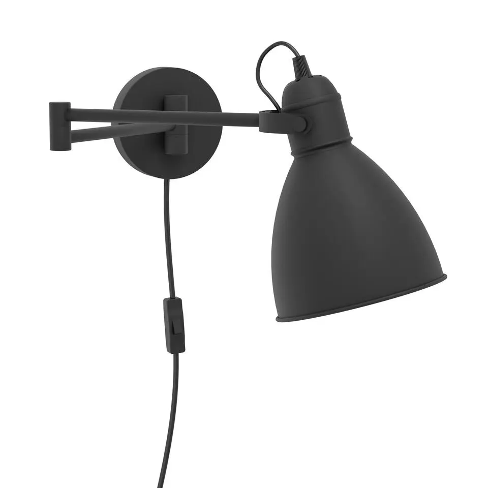 EGLOSanPeriWandlamp-E27-30cm-Zwart