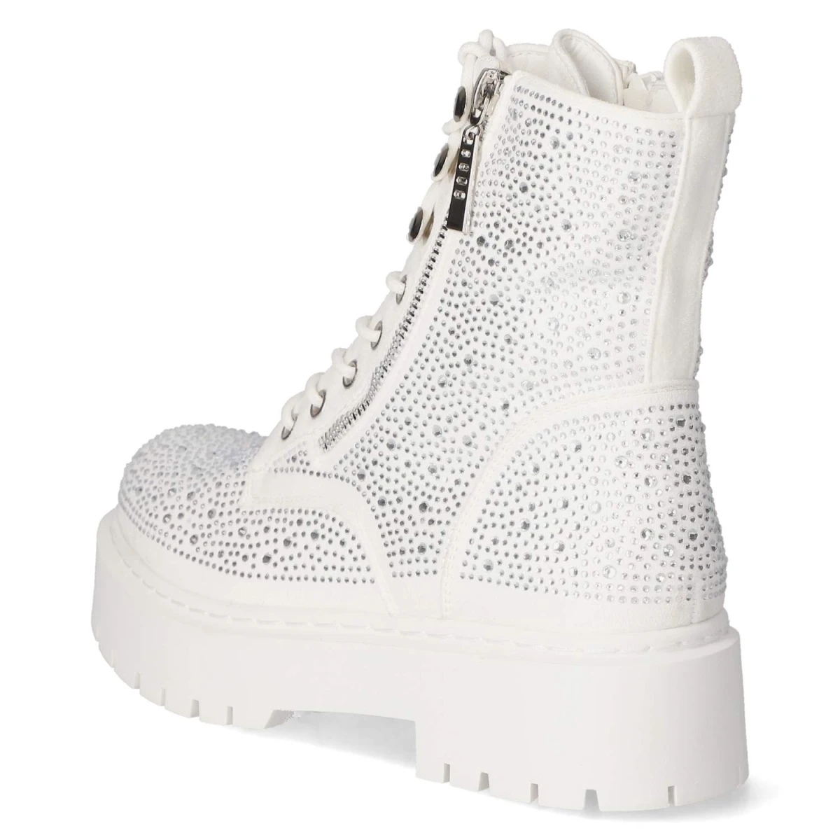La StradaSchnürstiefeletten - white micro/ stones