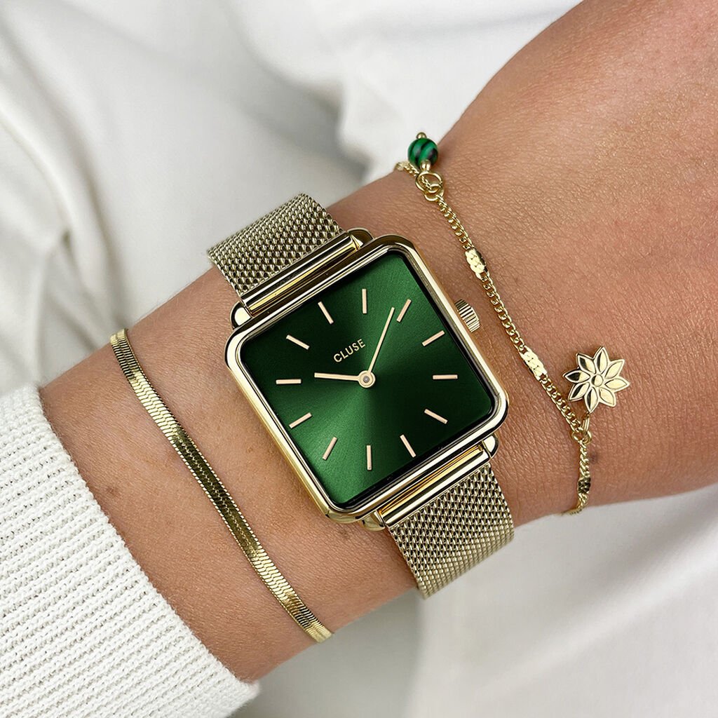 Montre Cluse La Tétragone Vert