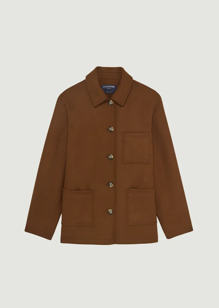 Sur-veste laine vierge fabriquée en France L'Exception Paris