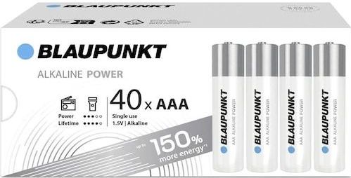 Blaupunkt - Voeding - Batterijen - Alkaline - 40 Stuks