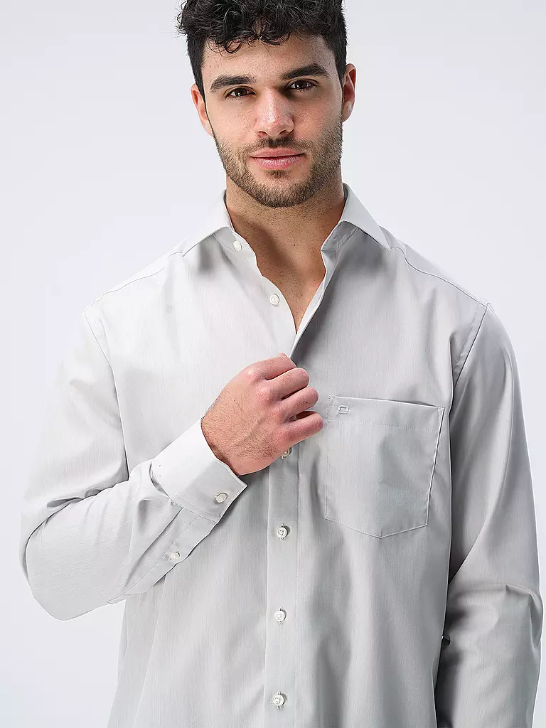 OLYMP Hemd Comfort Fit grau