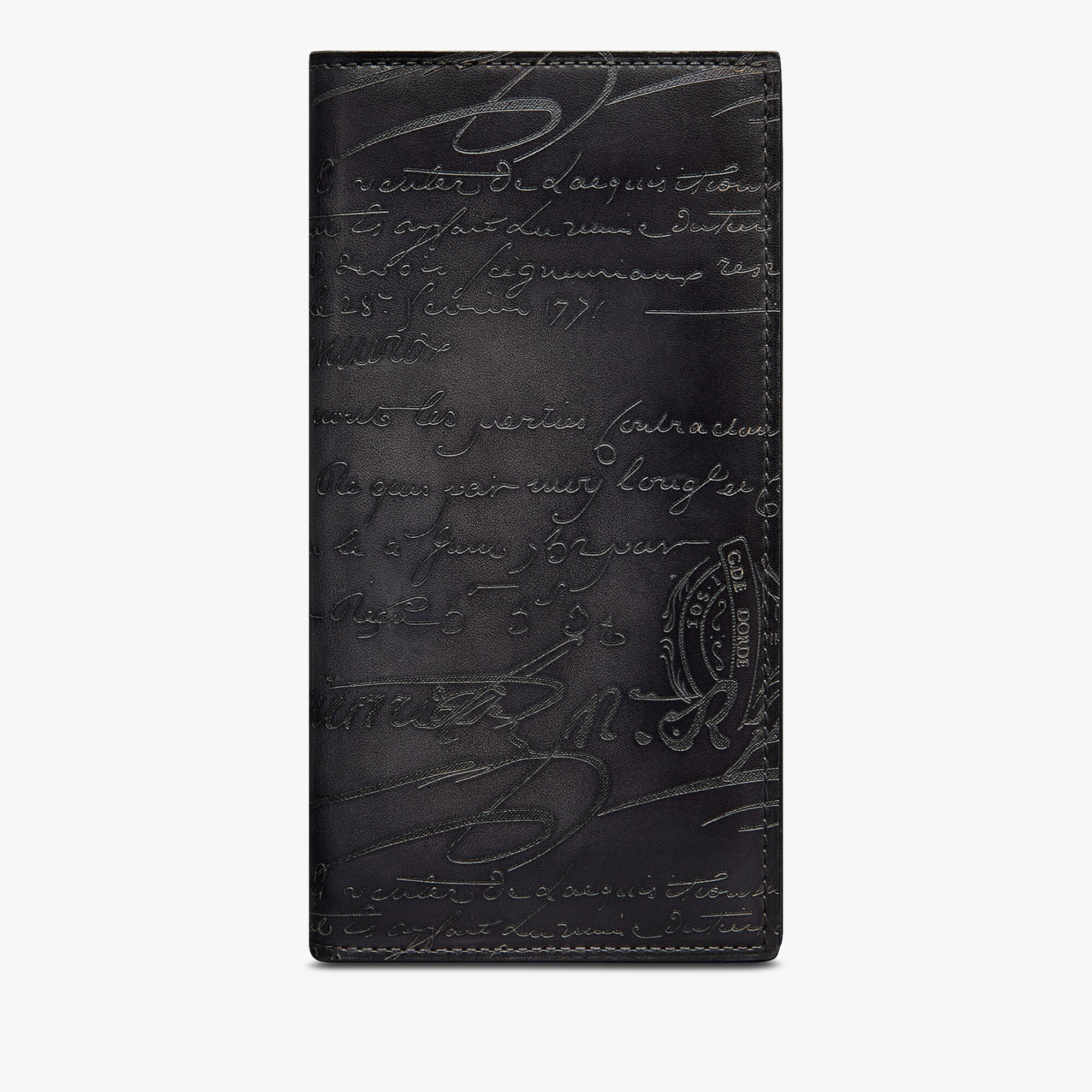 Portefeuille Long Zippe Santal En Cuir Scritto