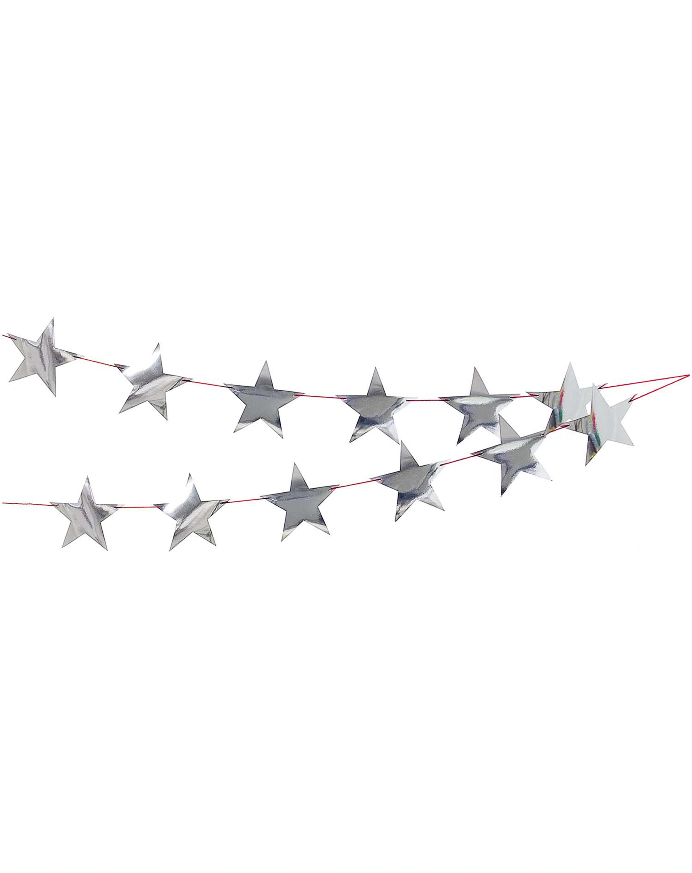 Girlande STERNE (3m) in silber