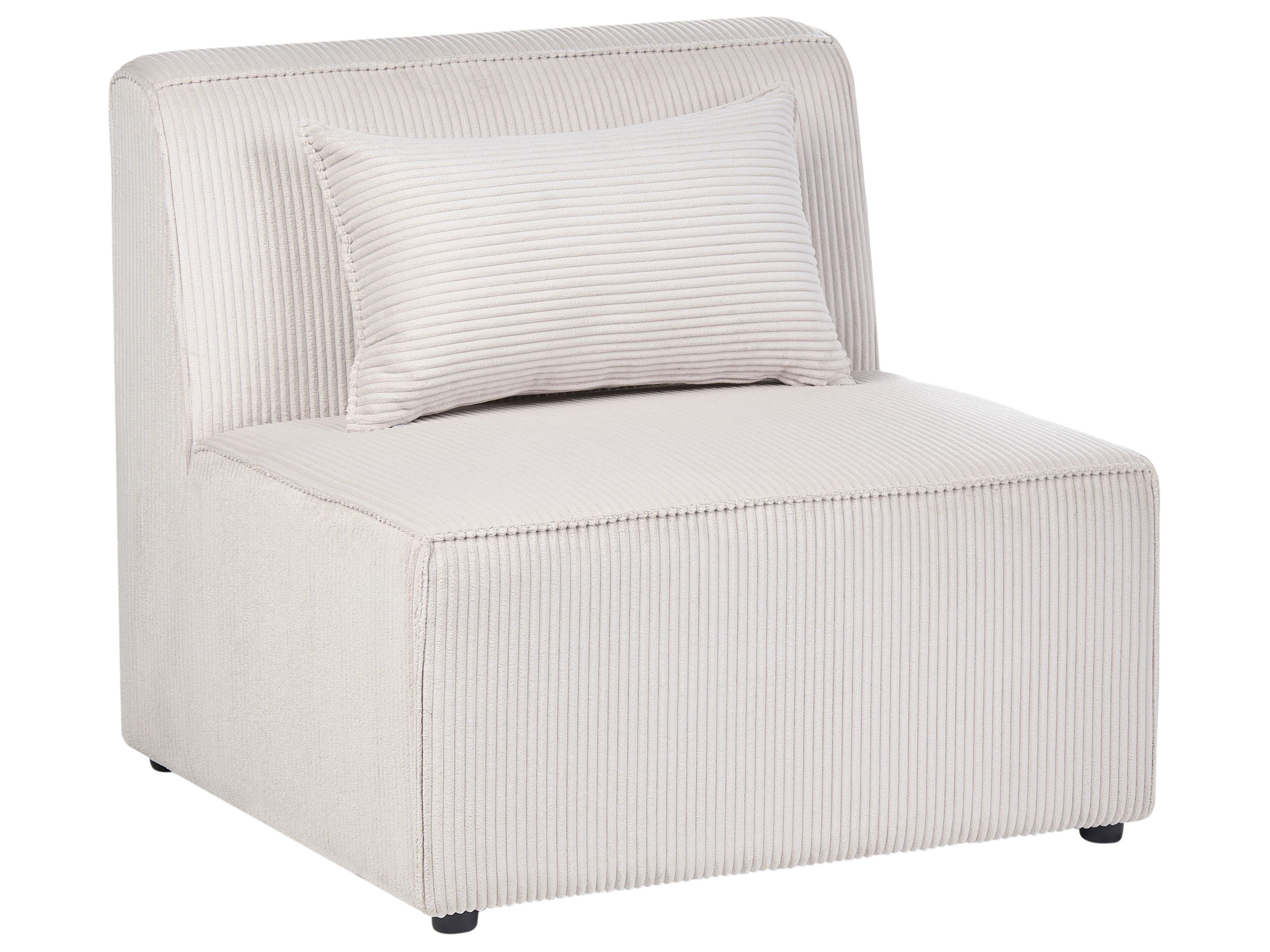 Modulaire hoekbank 4-zits LEMVIG Corduroy Beige linkszijdig