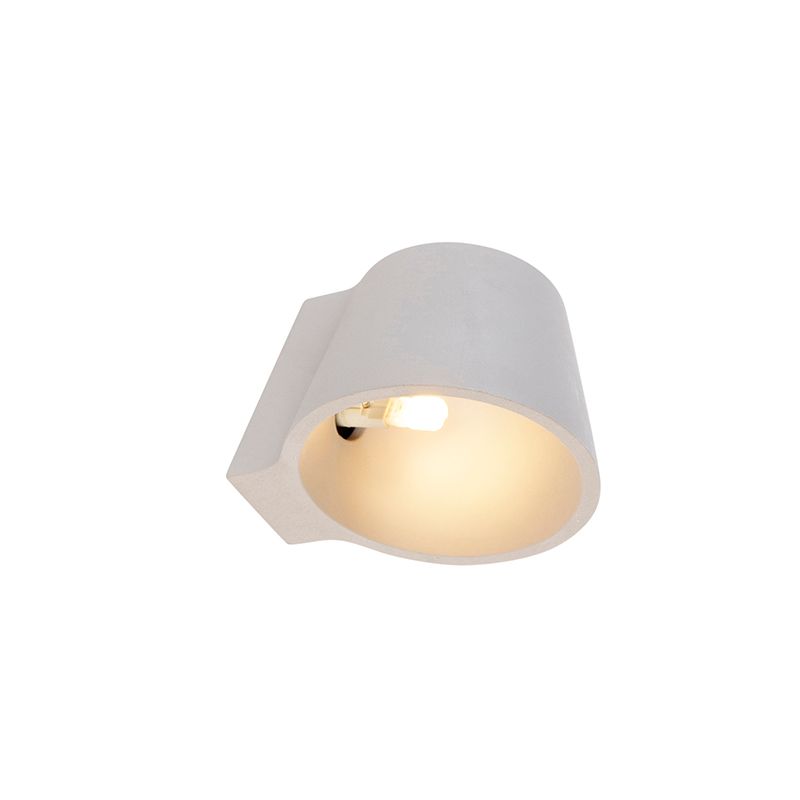 Industriële wandlamp beton met lichteffect - Cup