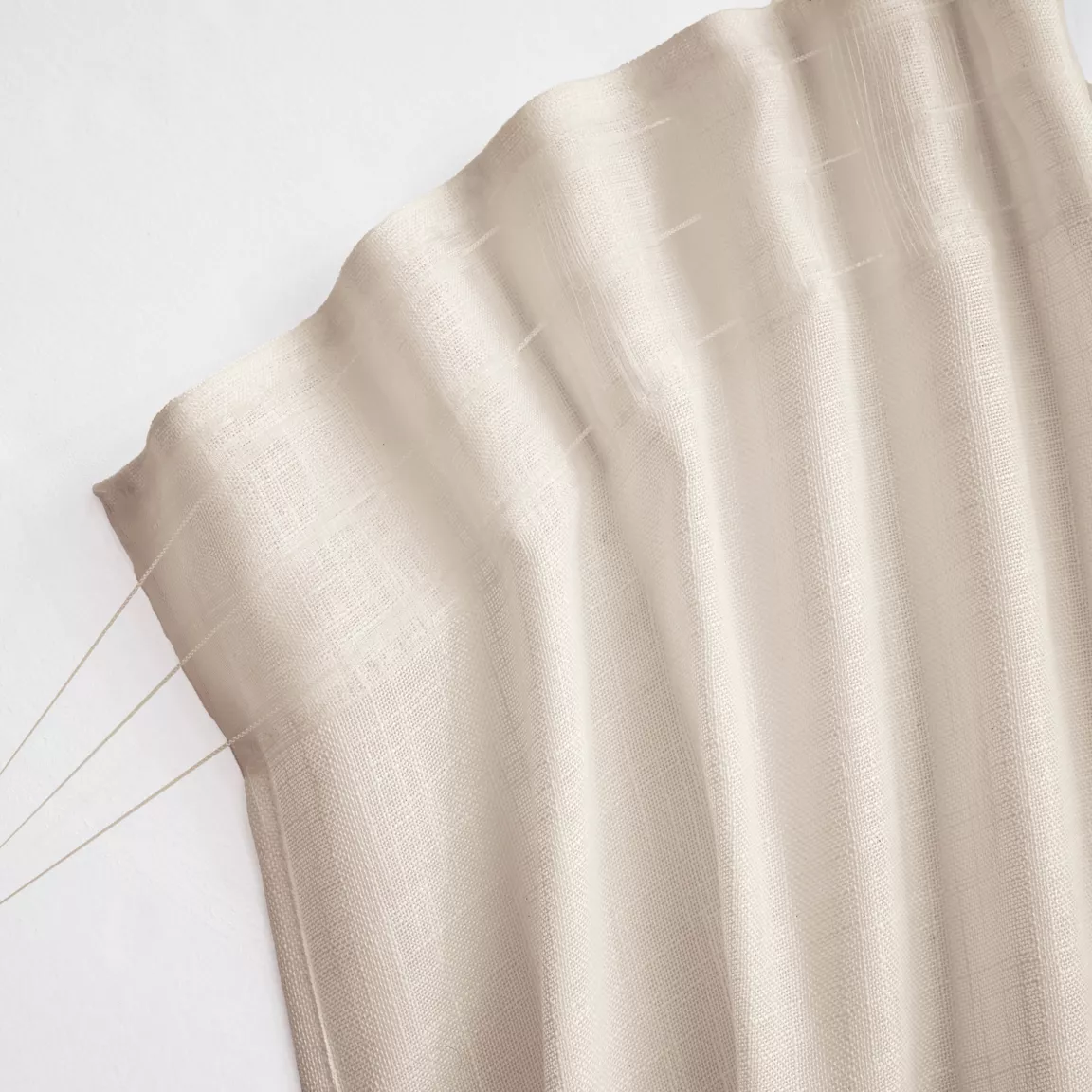 Voilage galon fronceur effet lin (140 x 240 cm) Robin Beige