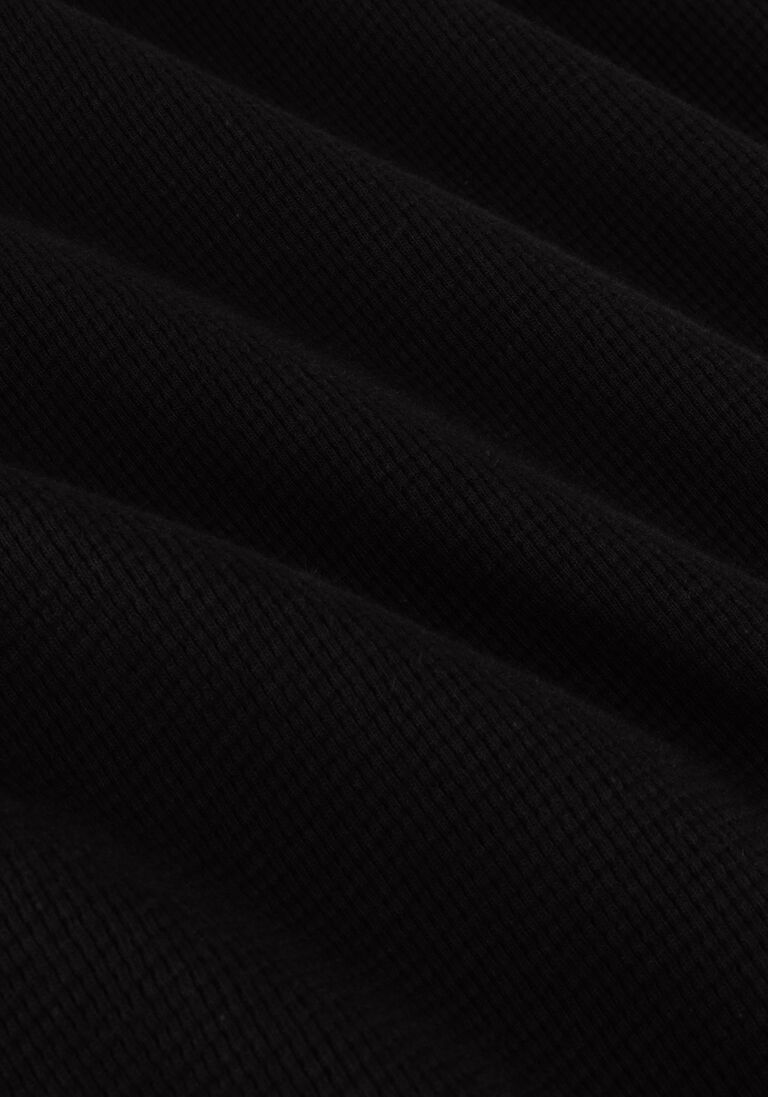 CALVIN KLEIN zwarte calvin klein trui waffle ls badge polo