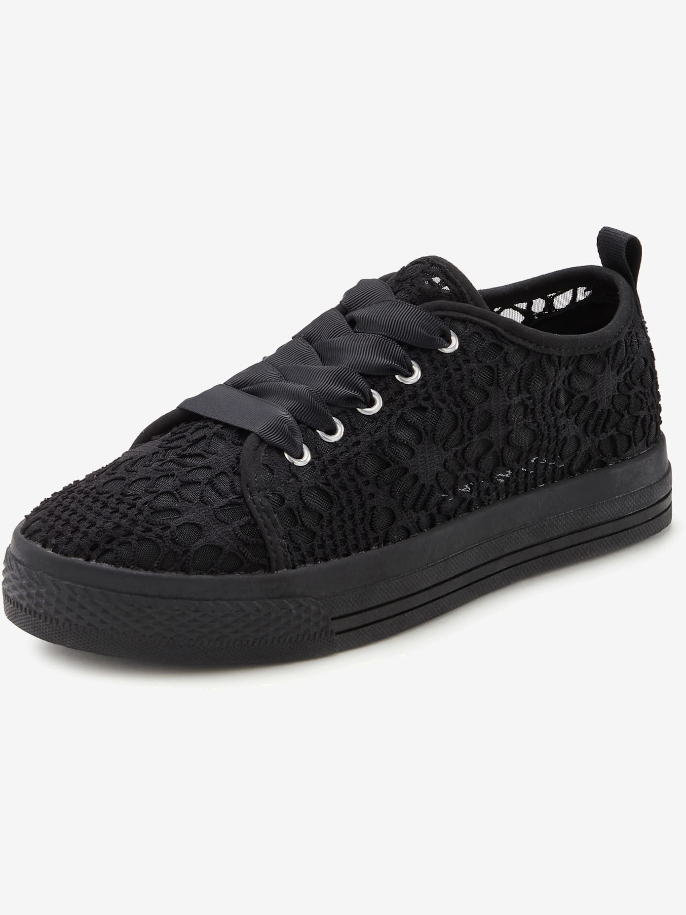 Baskets sneakers avec dentelle tendance et semelle compensée légère