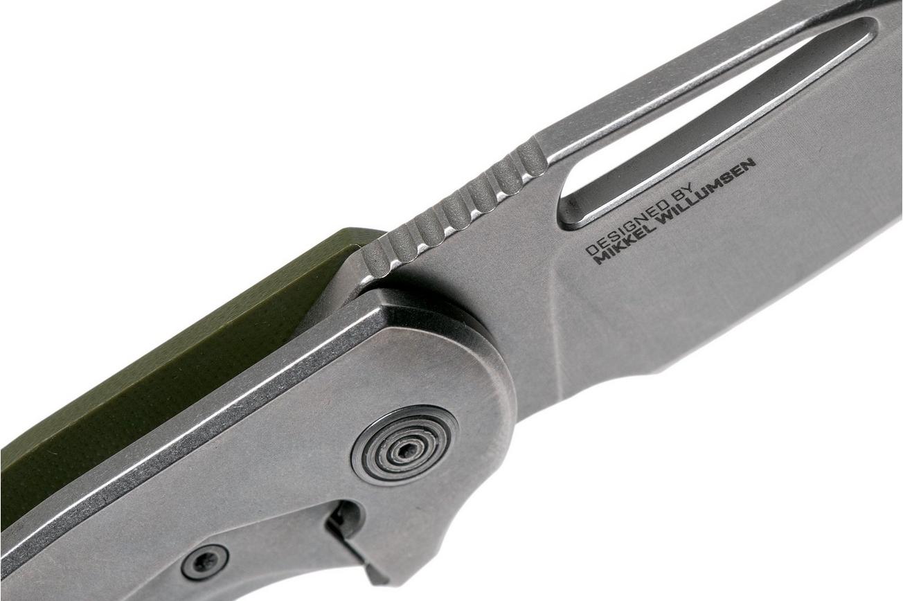 SOG Stout FLK Stonewash, Olive Drab, zakmes