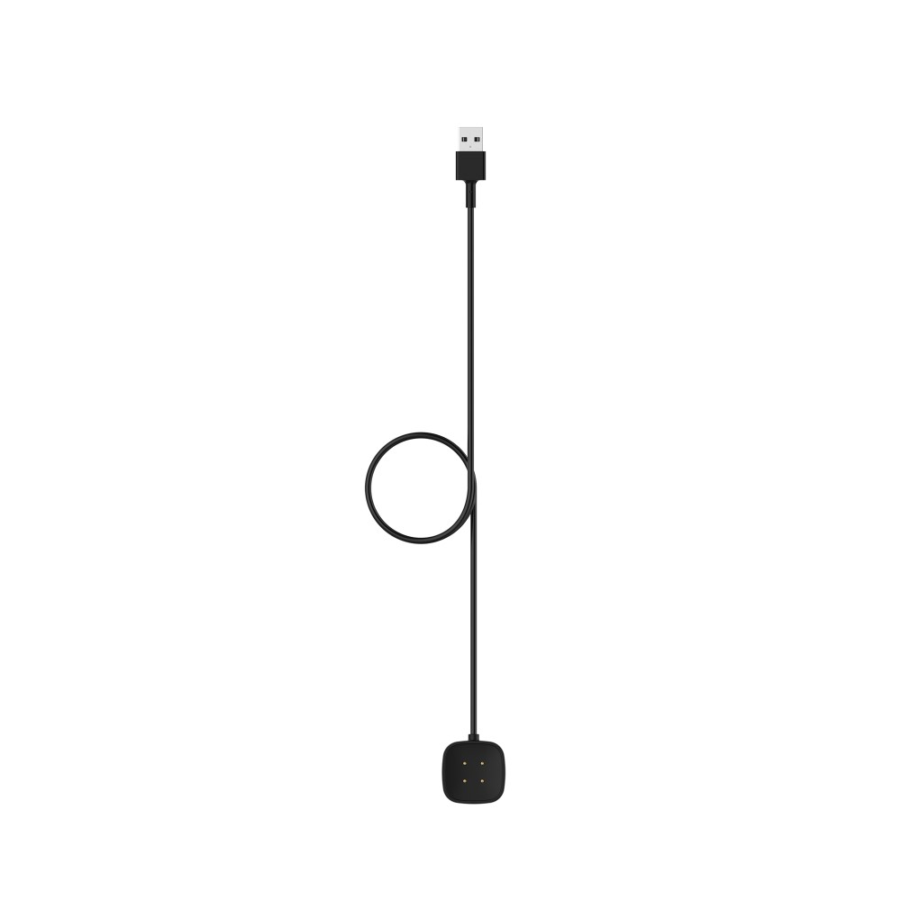 (1m) Fitbit Versa 3 / Versa 4 / Sense / Sense 2 USB Ladegerät Dockingstation - Schwarz