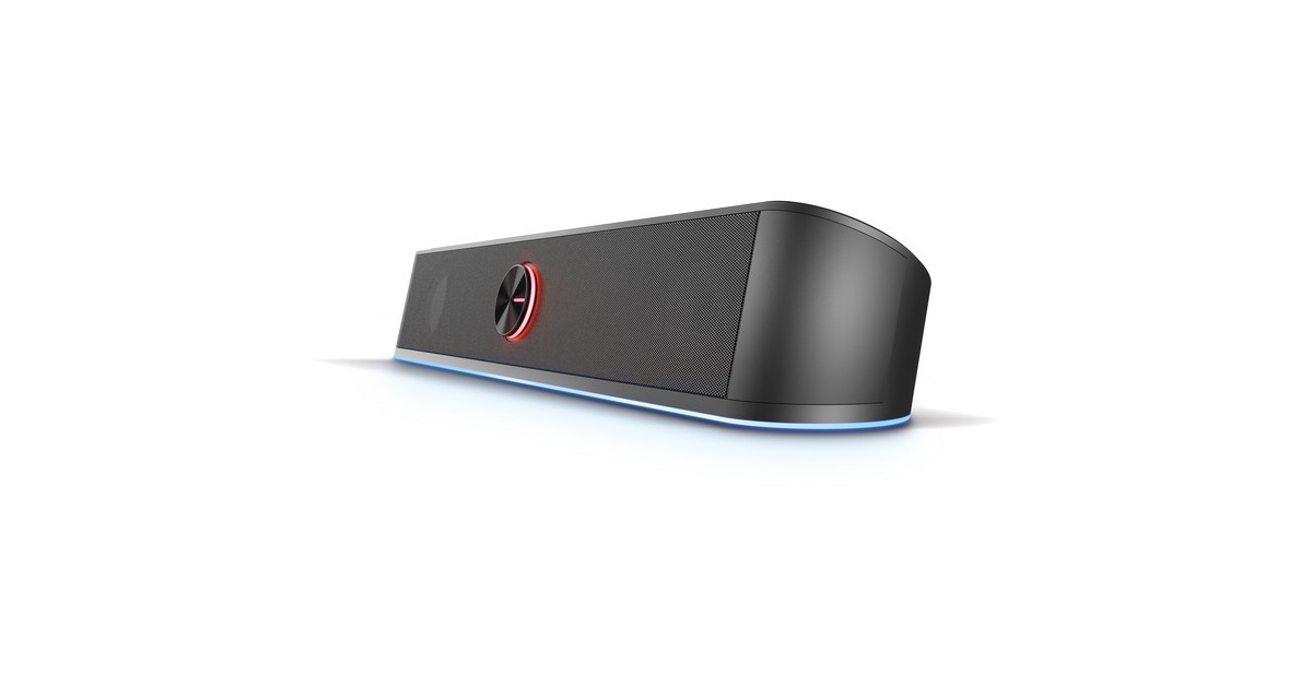 TrustGXT 619 Thorne RGB Illuminated Soundbar  (Zwart, RGB led)
