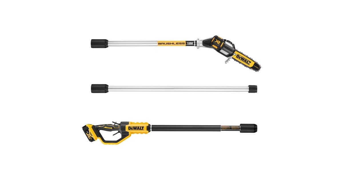 DEWALTDCMPS567N-XJ 18V XR Brushless Telescopische kettingzaag 20cm elektrische kettingzaag  (Geel/zwart, Accu en oplader niet inbegrepen)