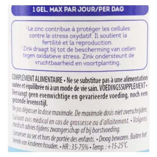 Be-Life Zn B6 60 gélules