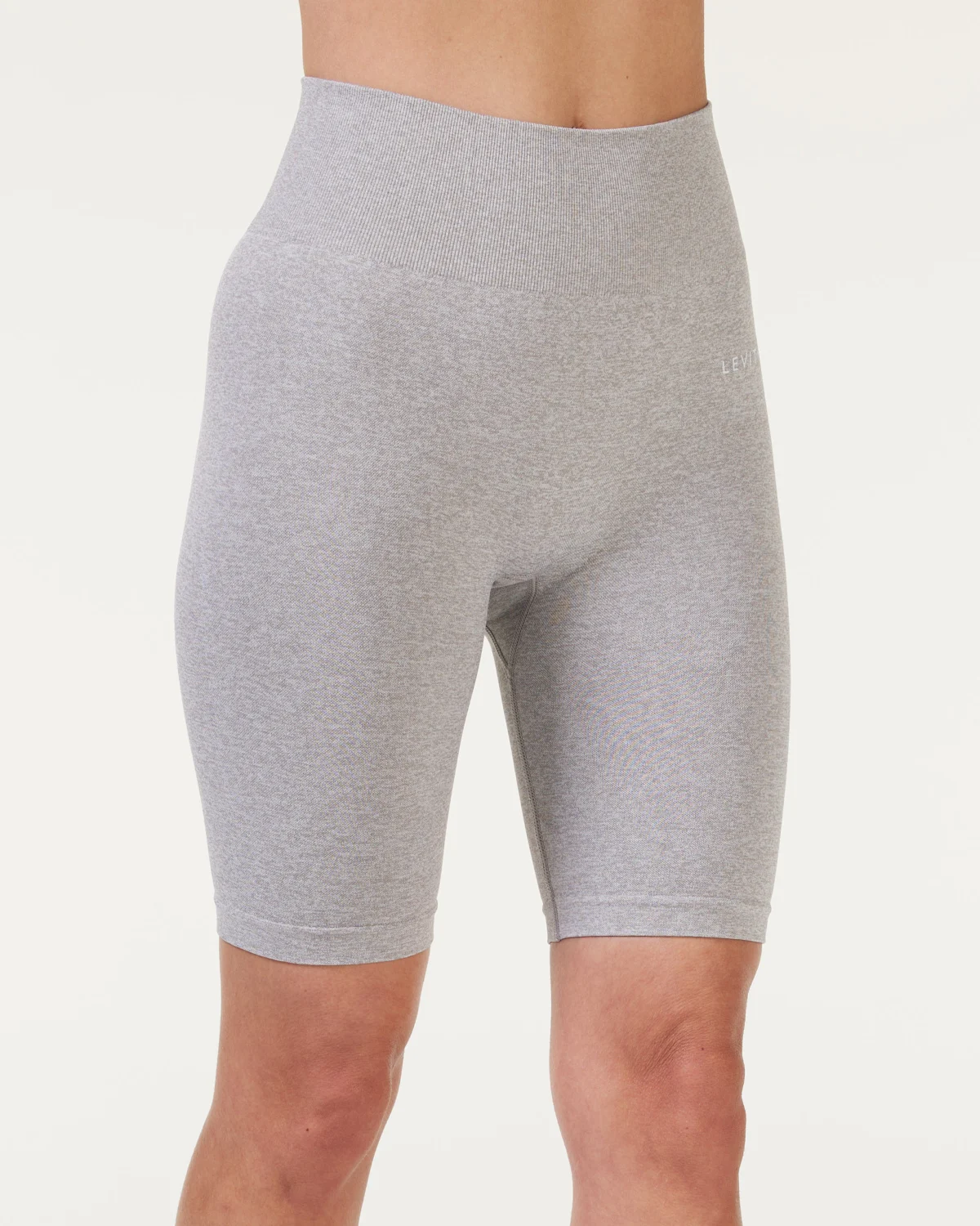 LEVITY Essential Seamless Biker Light Grey Melange