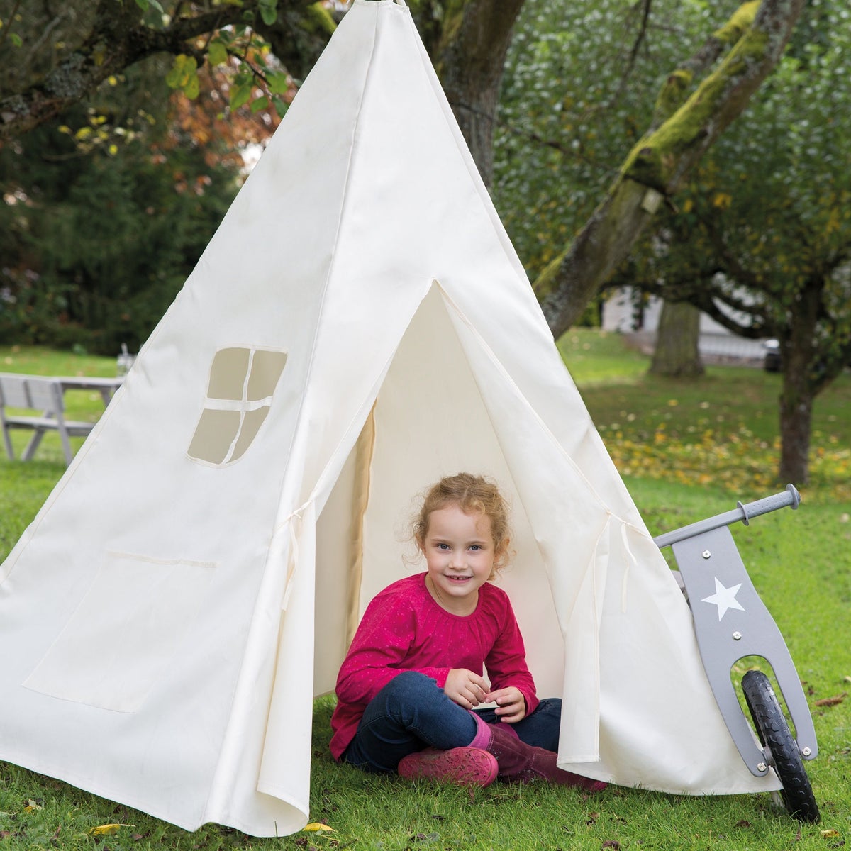 ROBA Indianentent 'Tipi' - Kinderspeeltent van stof - incl. tas