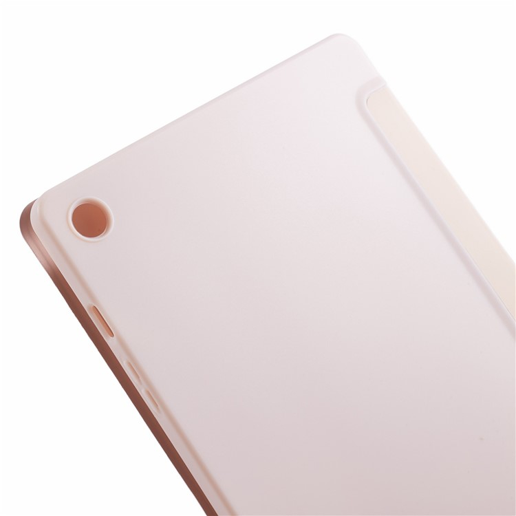 Samsung Galaxy Tab A9  Plus Leder Tasche Flip Cover Hülle - Hellrosa