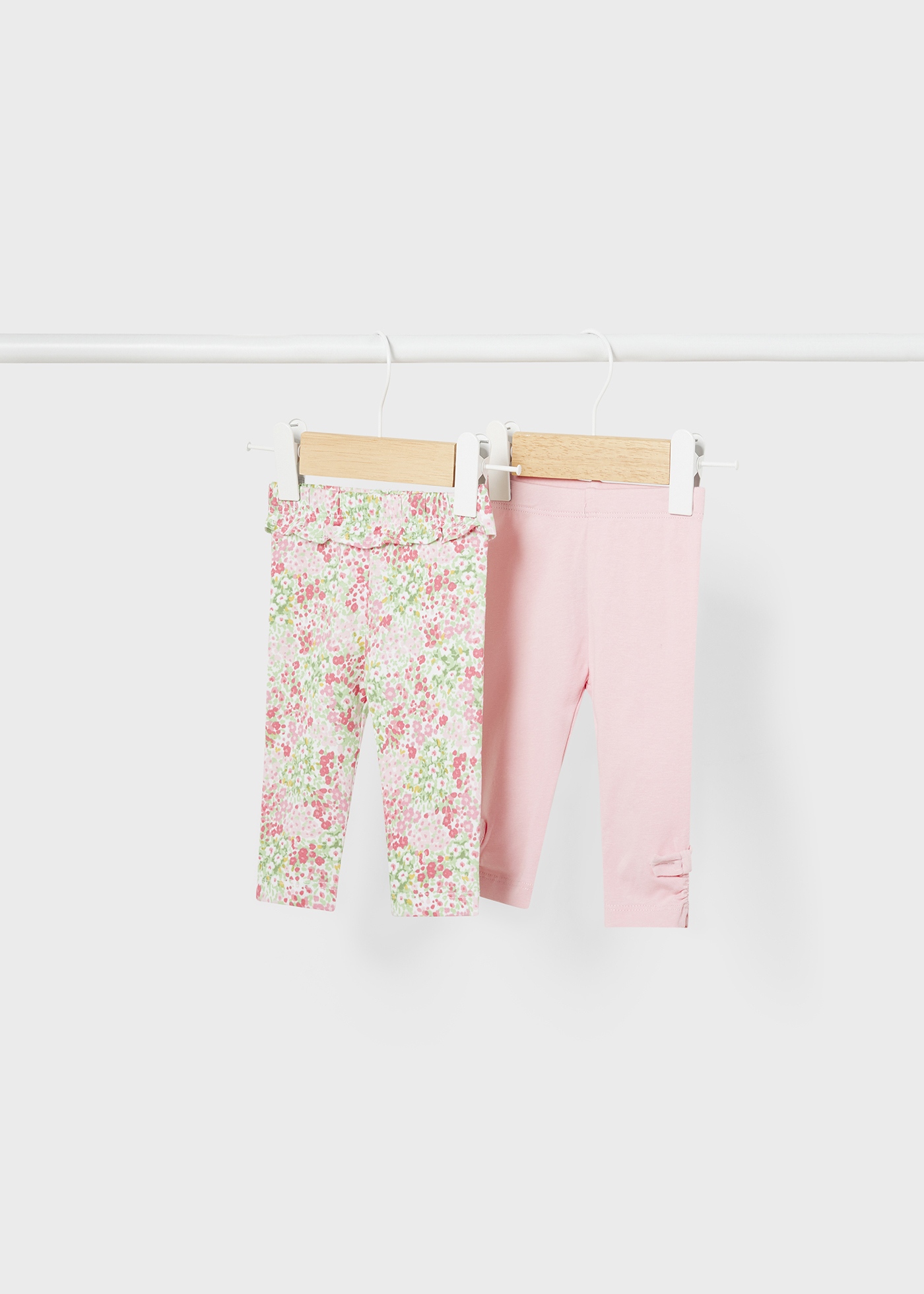 Conjunto de 2 leggings Better Cotton para recém-nascidos. Mate