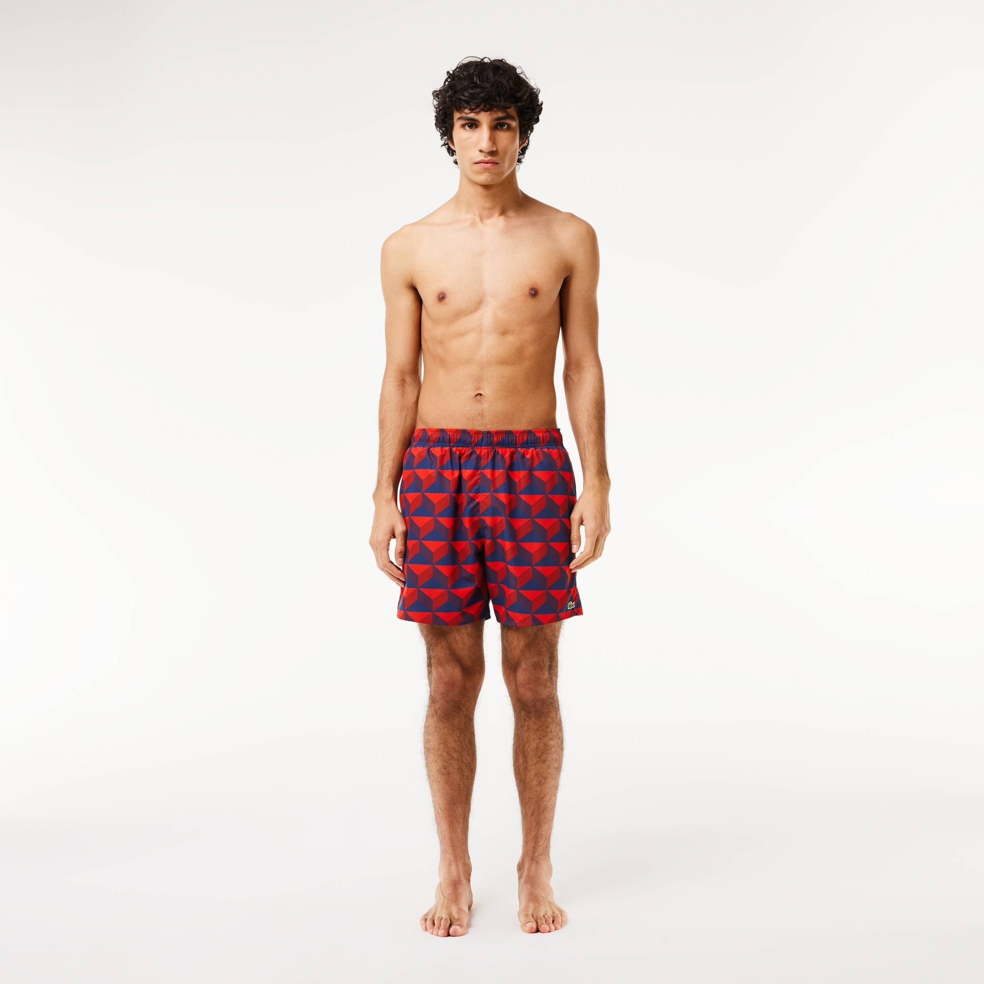 Lacoste Printed Swim Shorts