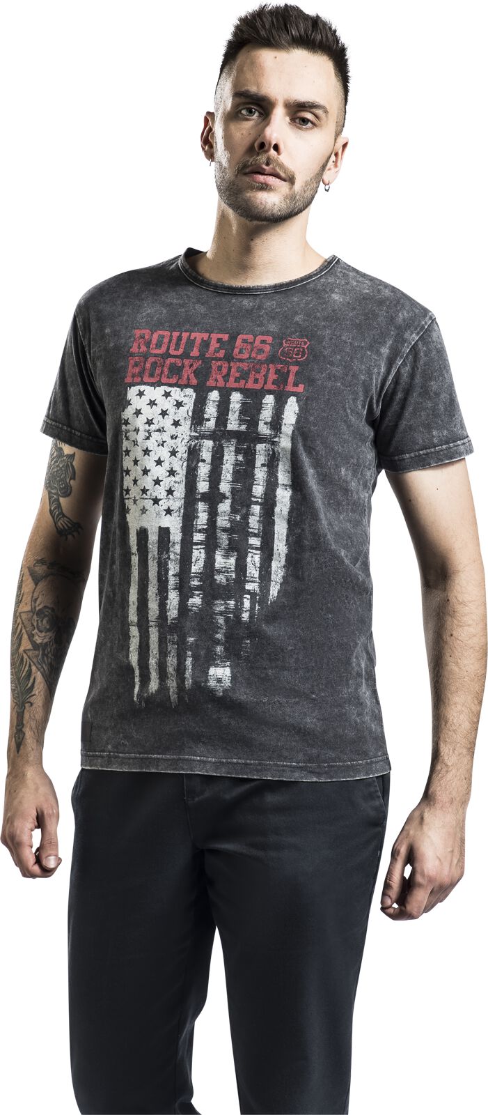 Rock Rebel X Route 66 - T-Shirt | Rock Rebel by EMP T-Shirt Manches courtes