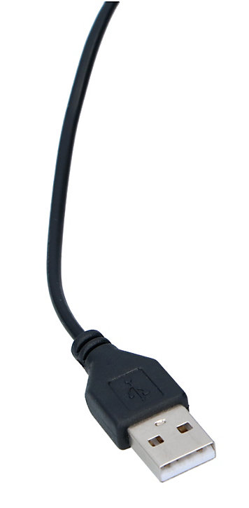 Mini ventilateur USB métal noir ø130 mm