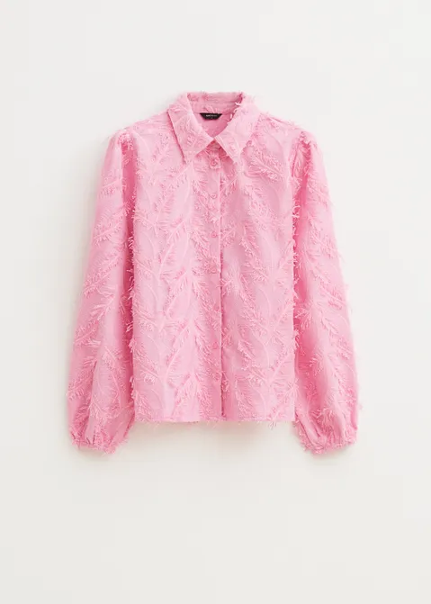 Blouse met franjes roze (ROS)