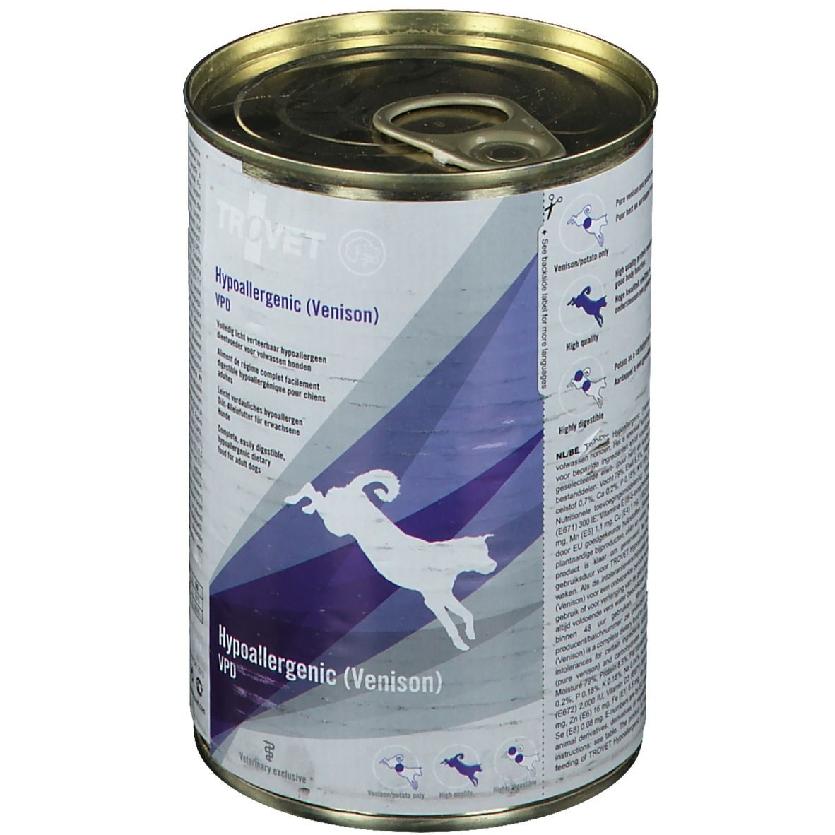 Trovet Hypoallergenic (Hirsch-Kartoffel getreidefrei) Hund / VPD