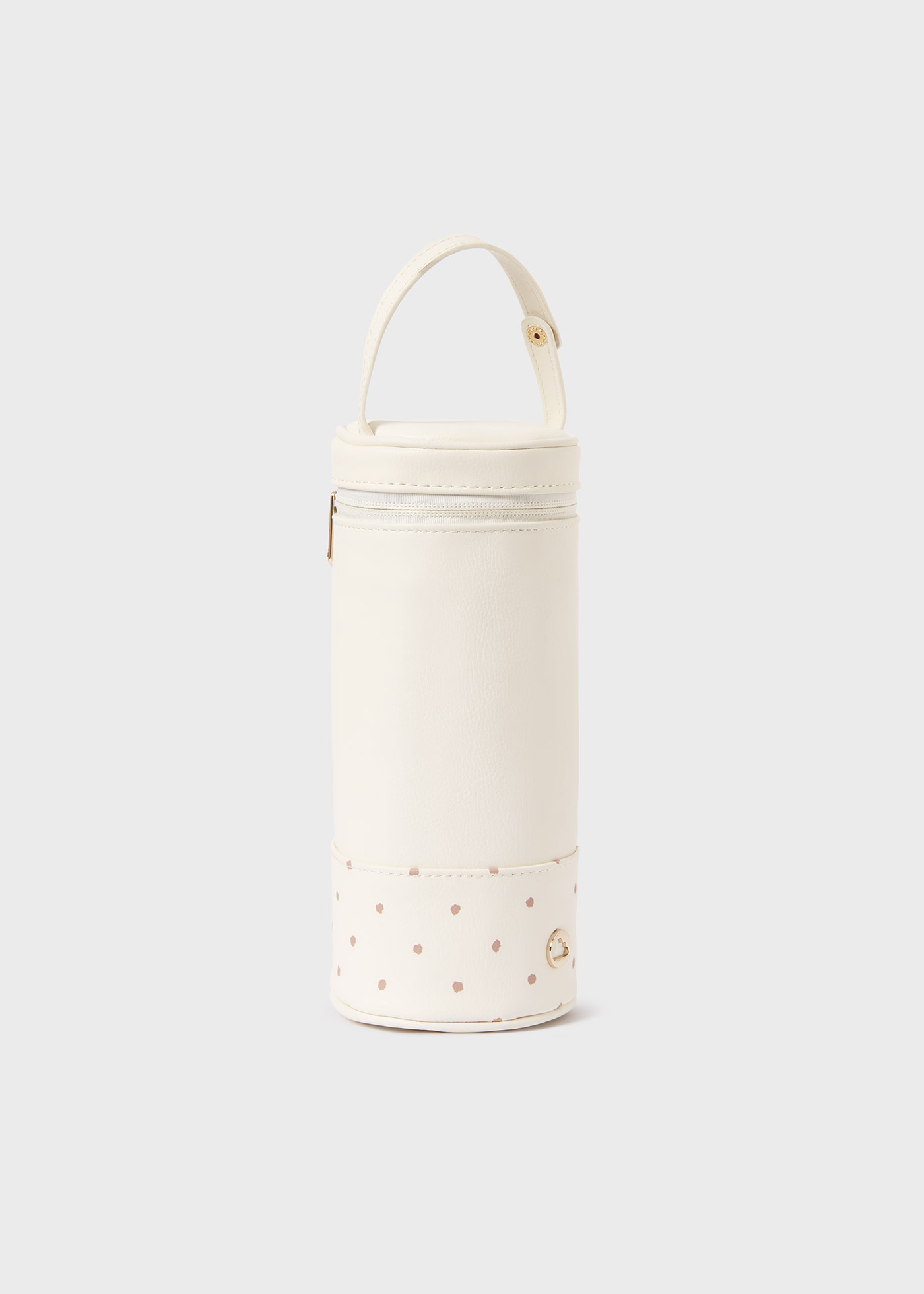 Porta-mamadeira de bolinhas para bebê