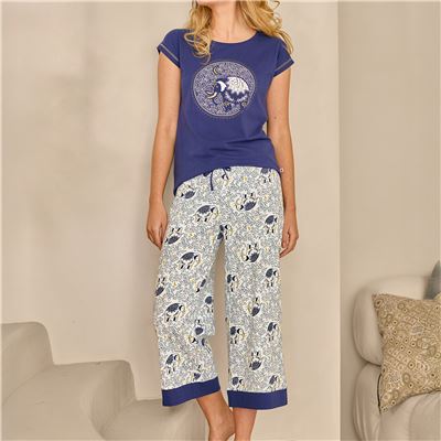 Pyjama femme motif éléphant - DODO HOMEWEAR.