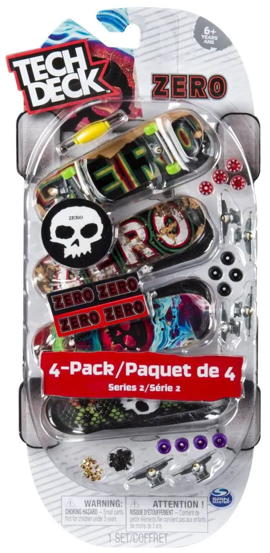 Tech Deck Assorted Multipack Fingerboards 4-Pak | SkatePro