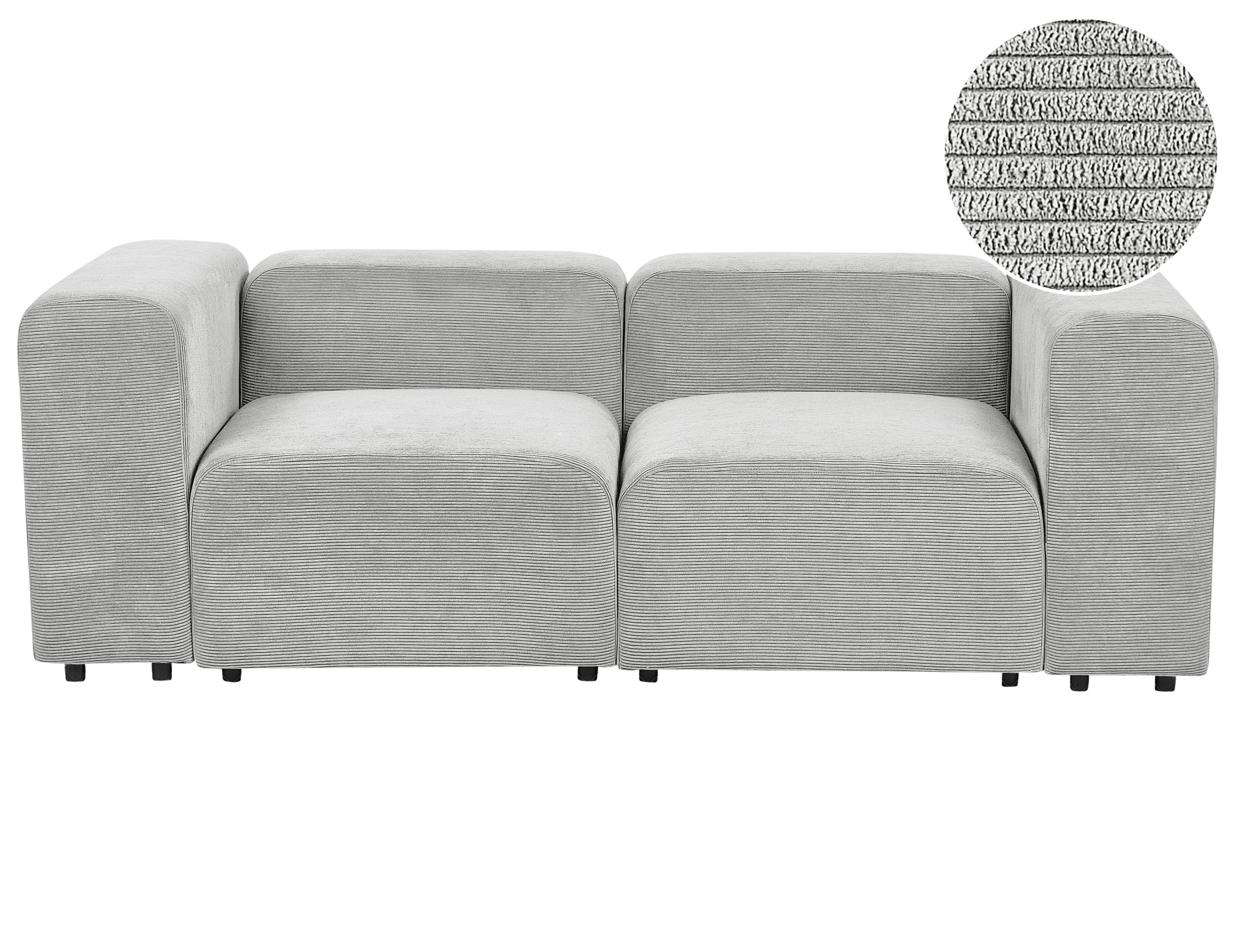 Modulaire bank 2-zits FALSTERBO Corduroy Grijs