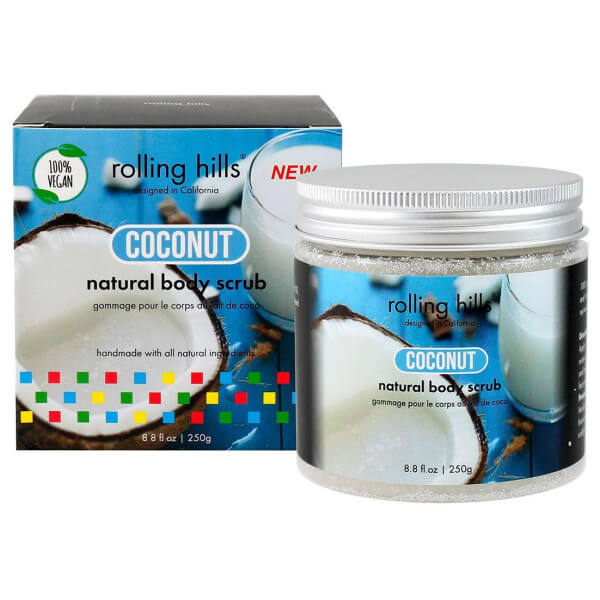 Gommage naturel pour le corps à la noix de coco Rolling Hills 280g