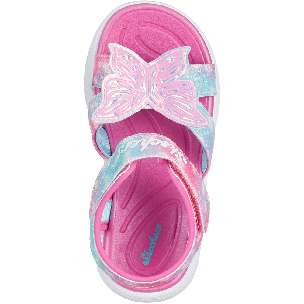 Køb Skechers Pink S Lights - Jumpsters Sandal – Butterfly Brights